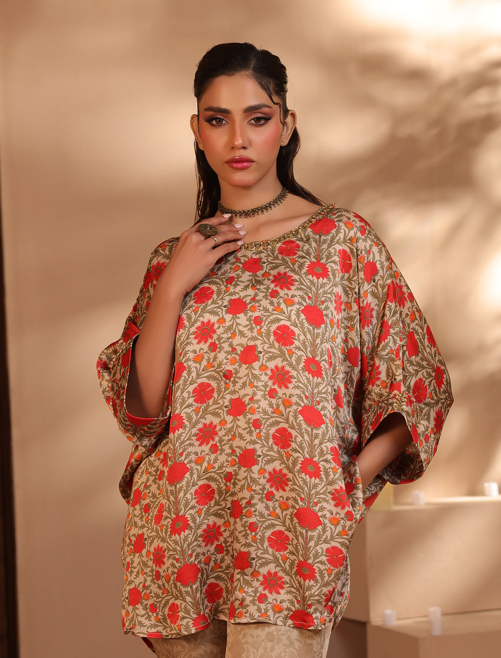 2 Pc Silk Formal Co-Ord Set