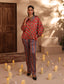 2 Pc Silk Formal Co-Ord Set
