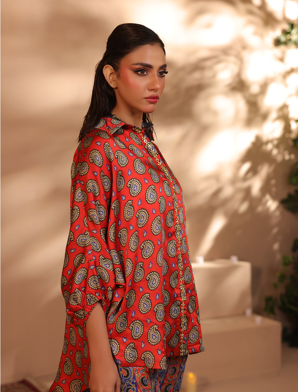 2 Pc Silk Formal Co-Ord Set