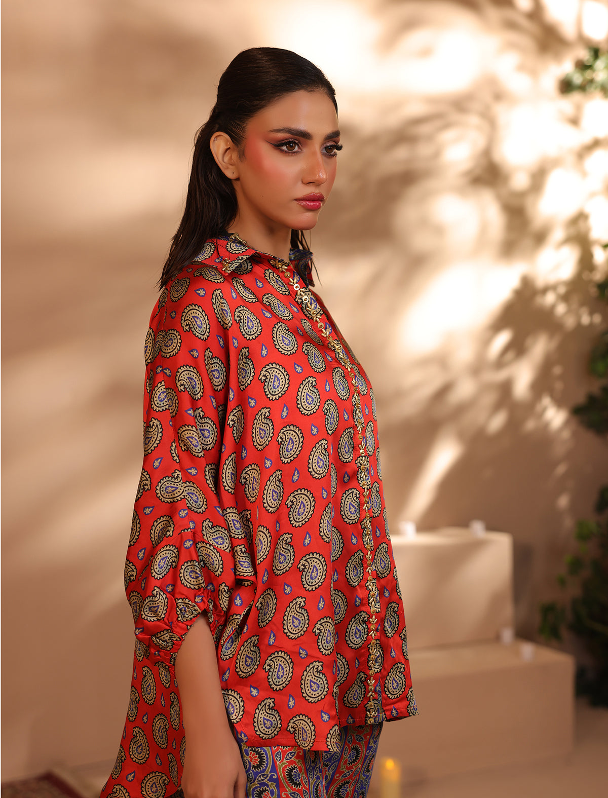 2 Pc Silk Formal Co-Ord Set