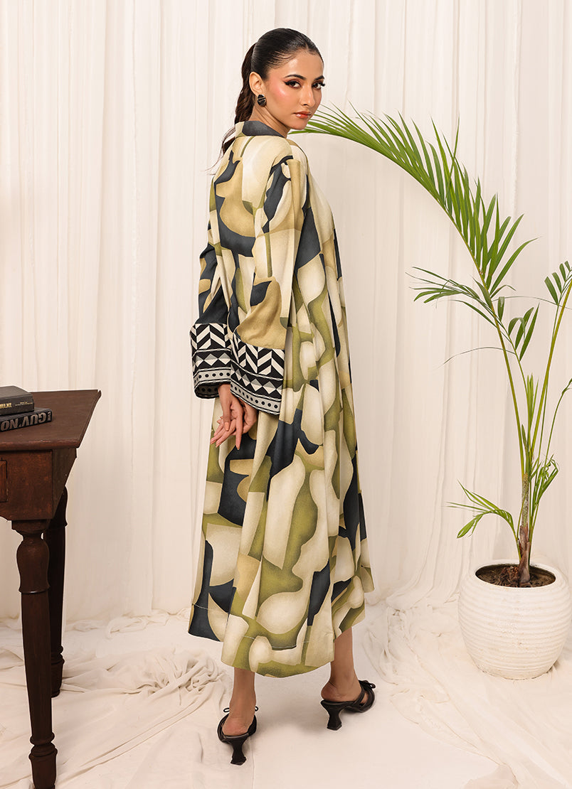 1 Pc Poly Silk Long Dress