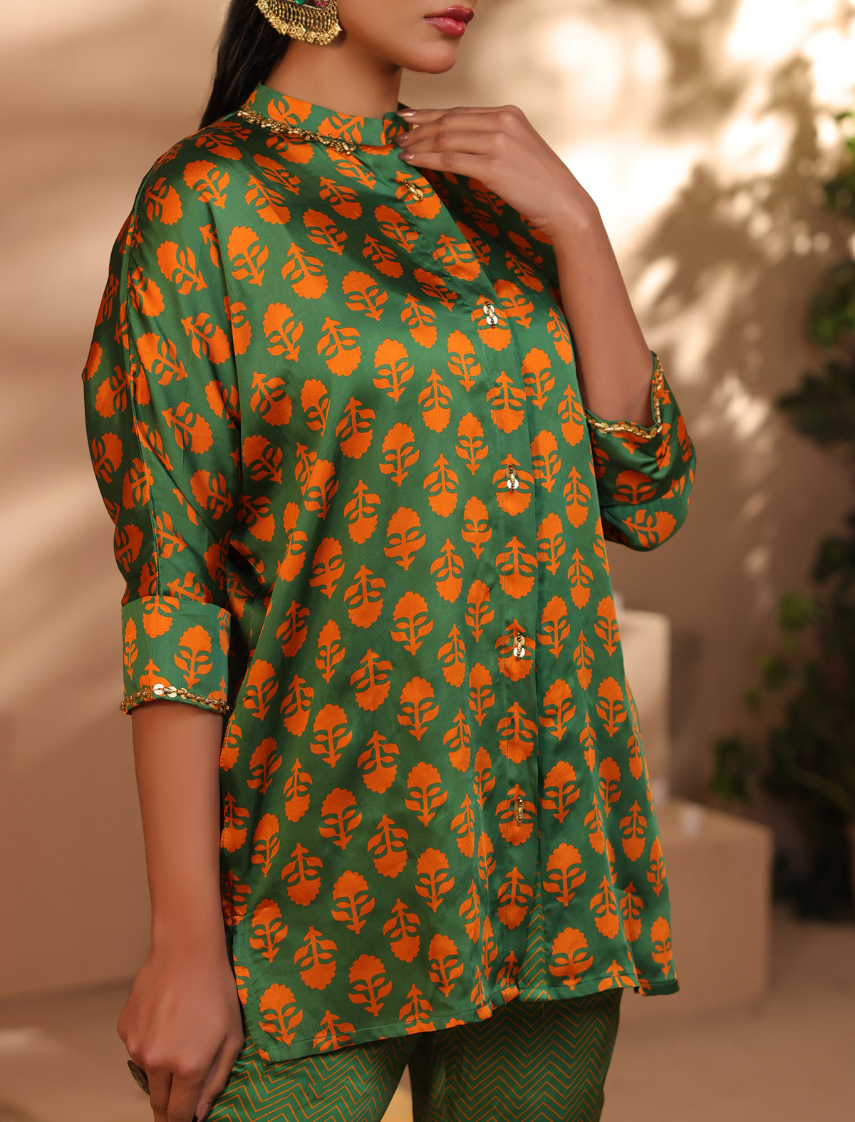 2 Pc Silk Formal Co-Ord Set