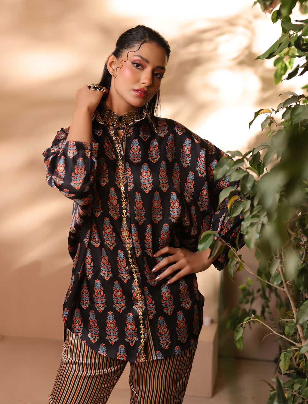 2 Pc Silk Formal Co-Ord Set