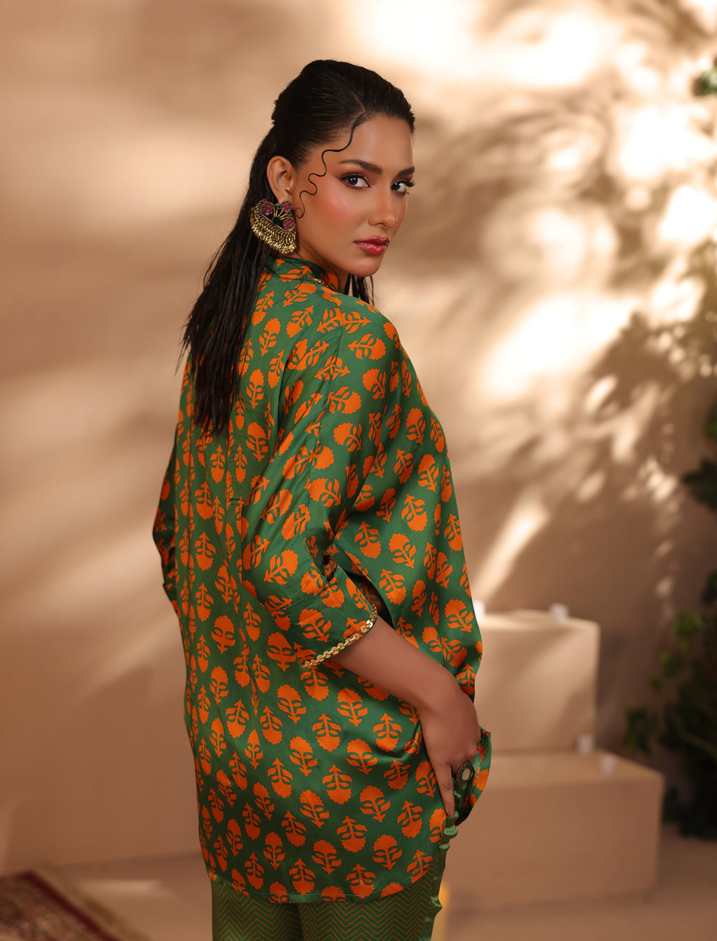 2 Pc Silk Formal Co-Ord Set