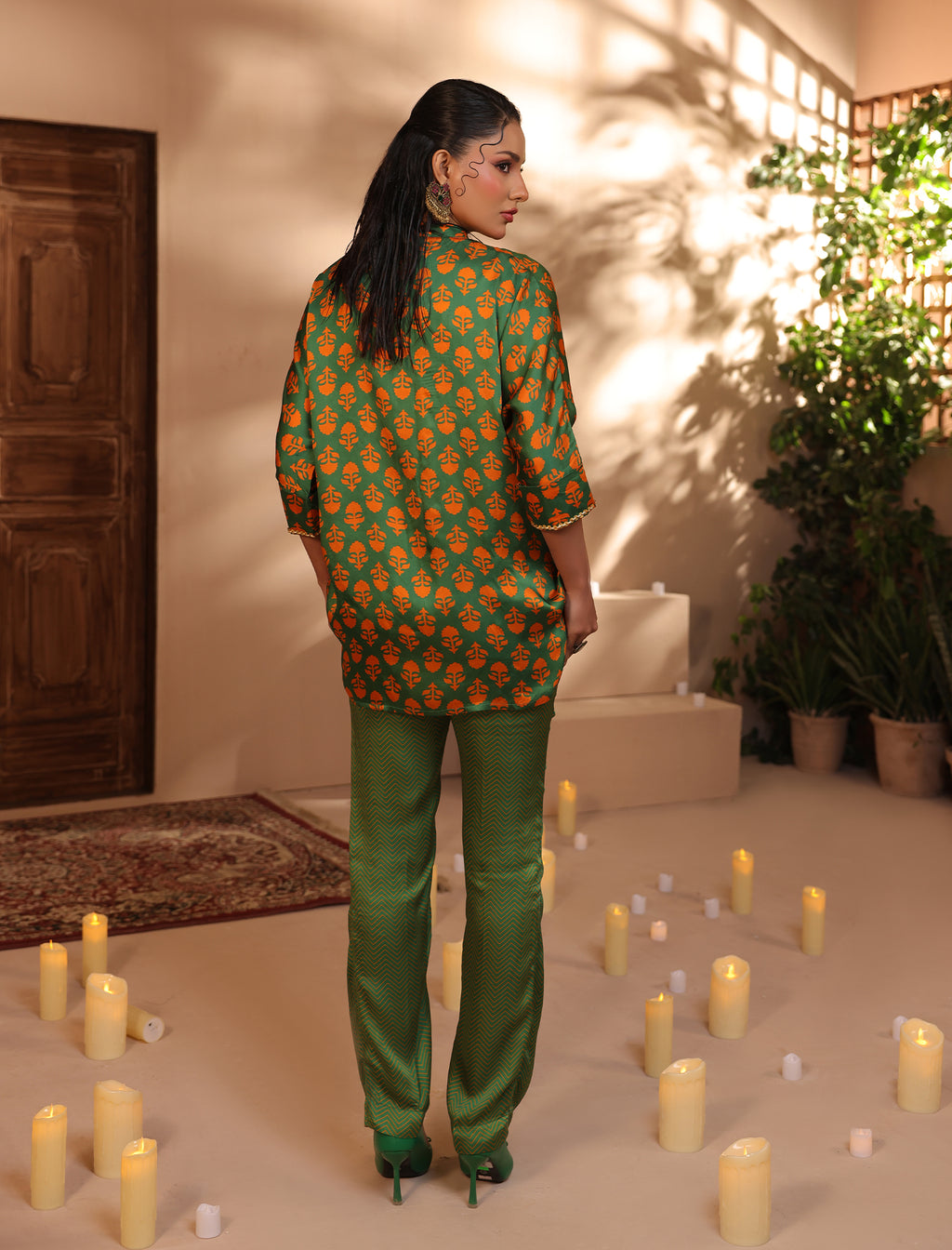 2 Pc Silk Formal Co-Ord Set