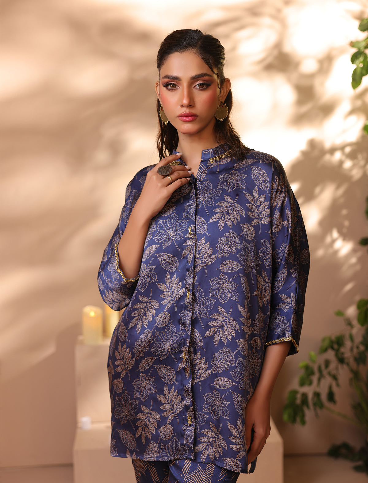 2 Pc Silk Formal Co-Ord Set