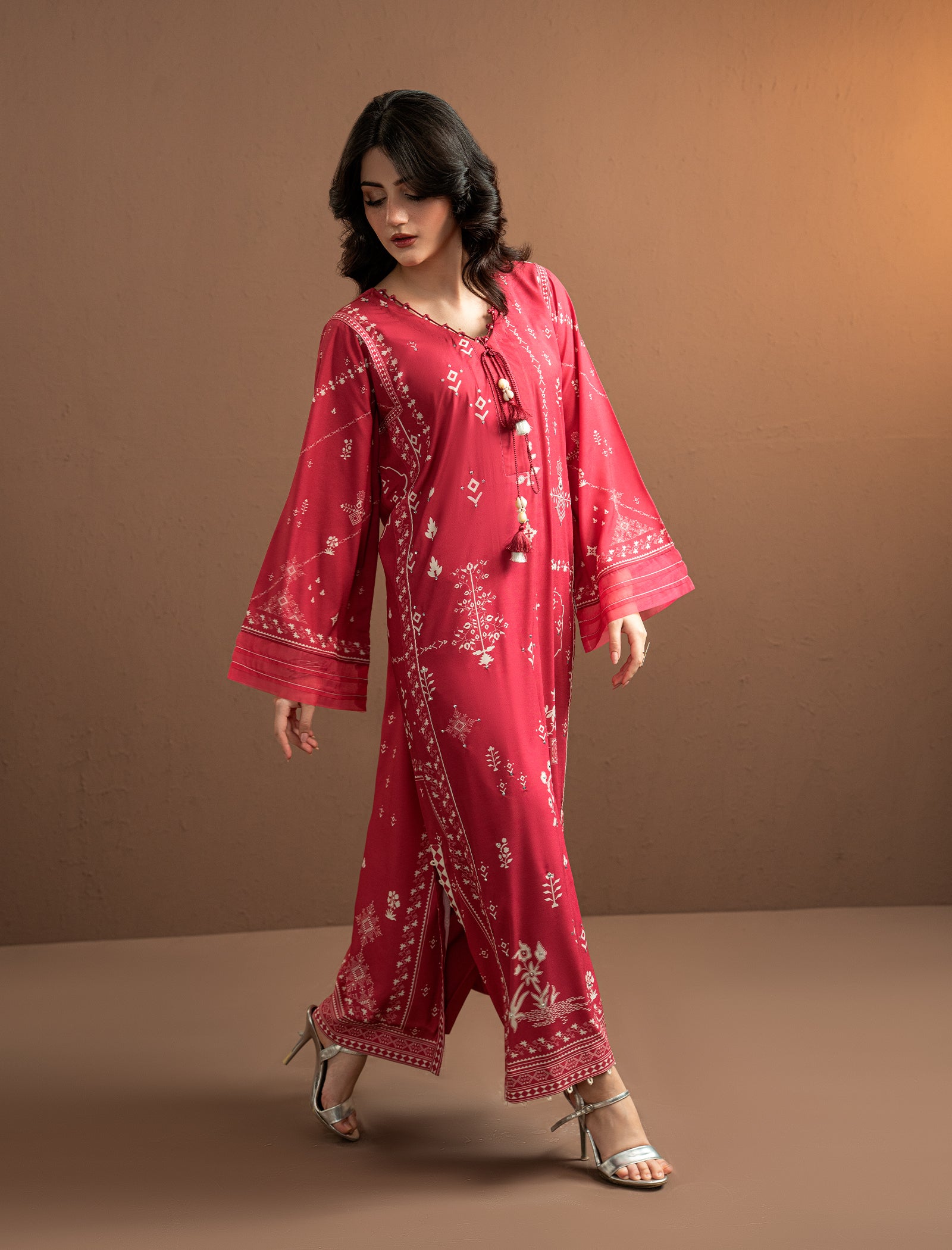 2 Pc Formal Printed Kaftaan