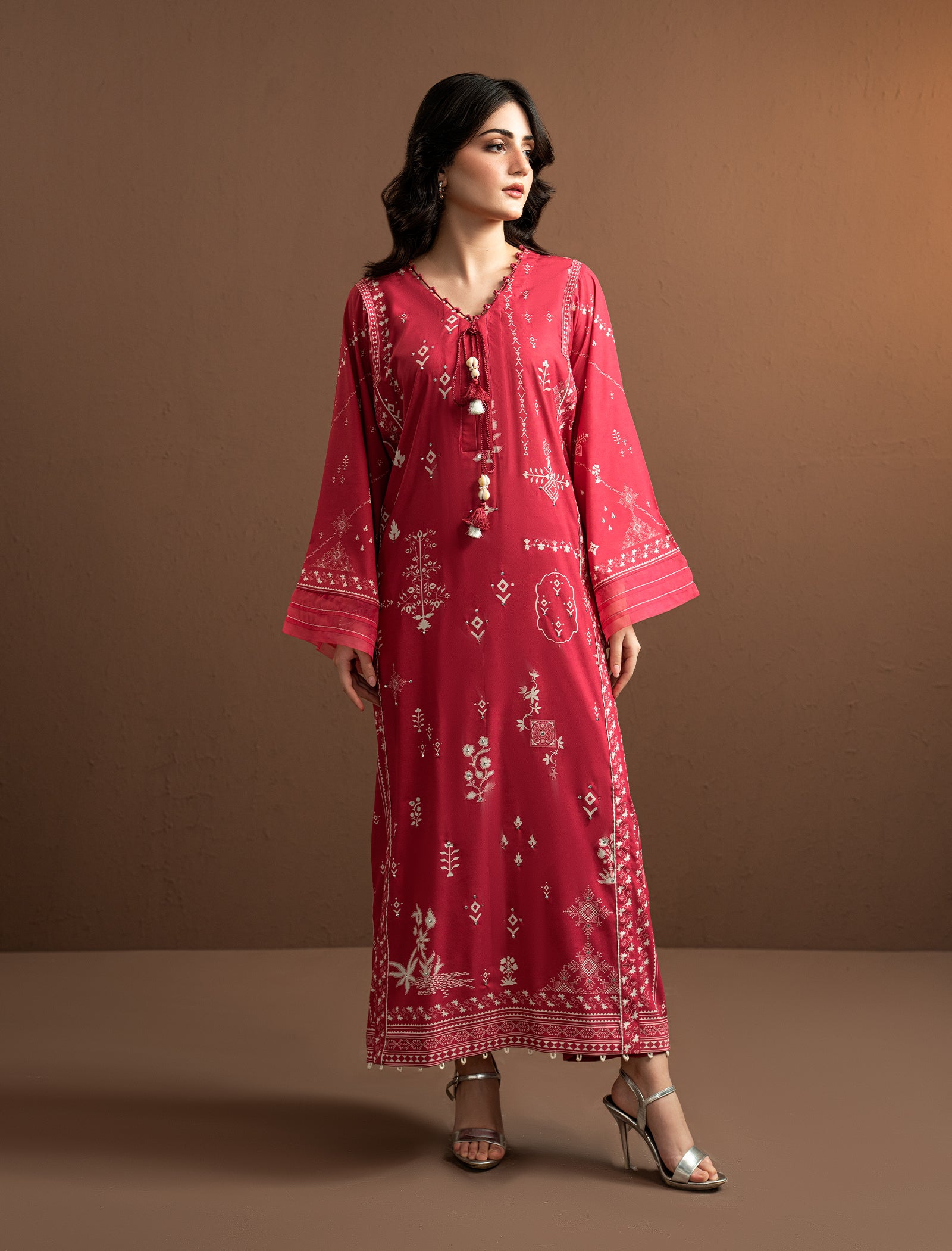 2 Pc Formal Printed Kaftaan Main image