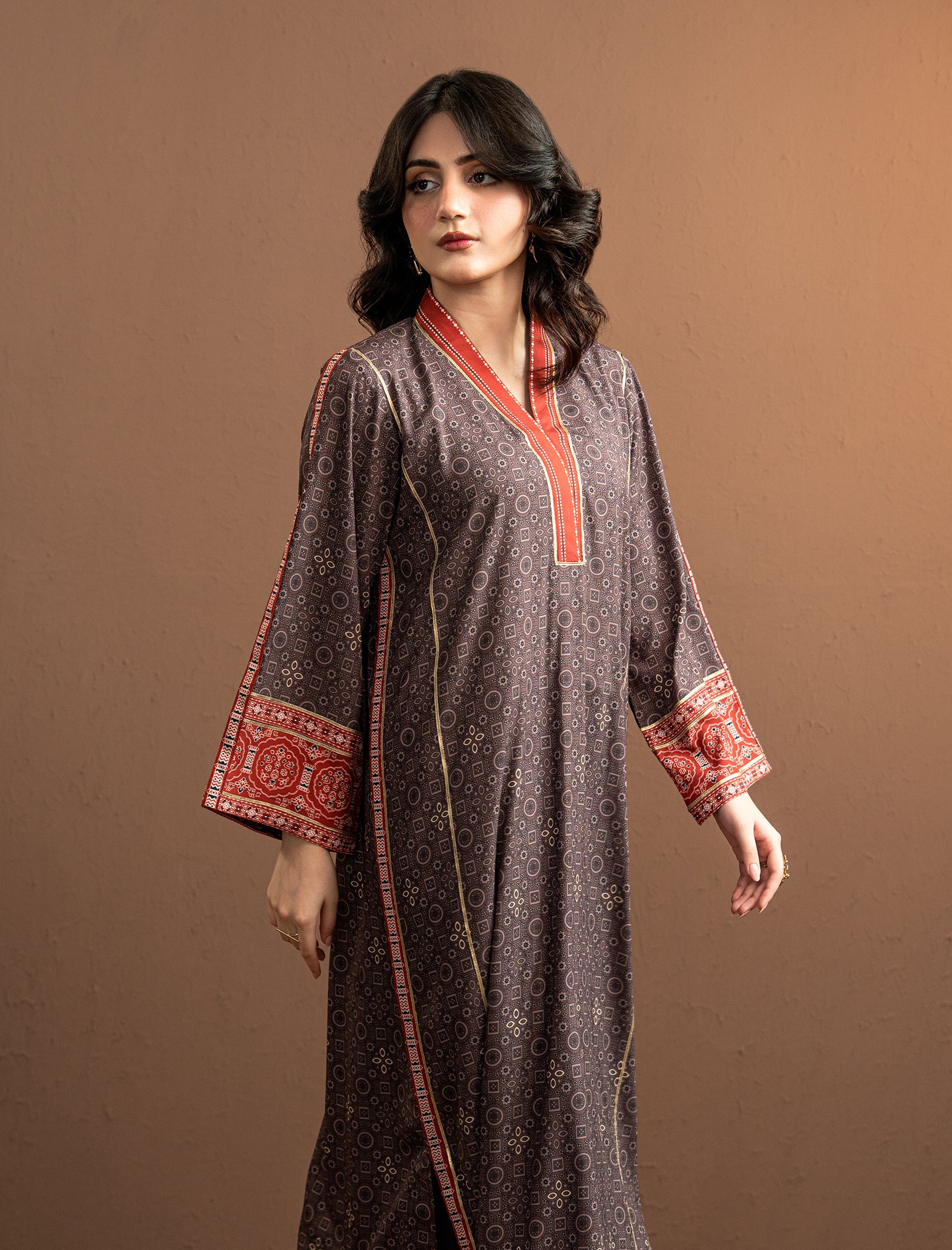 2 Pc Formal Printed Kaftaan Secondary image