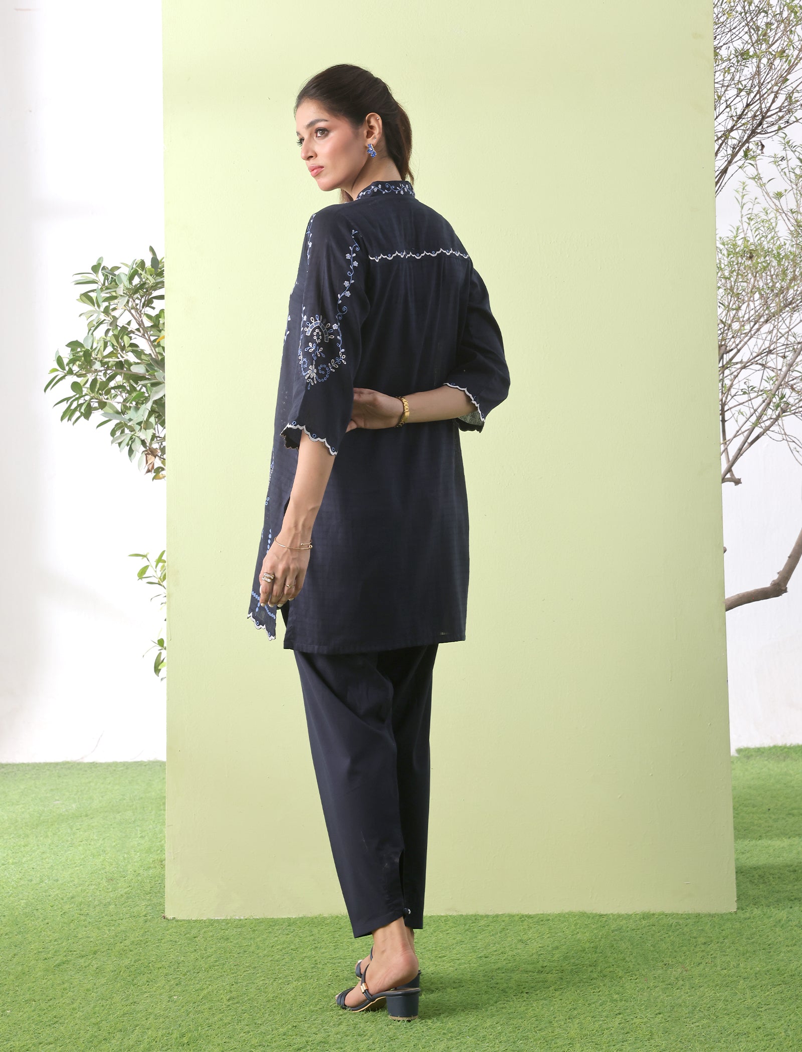 2 Pc Embroidered Coord Set