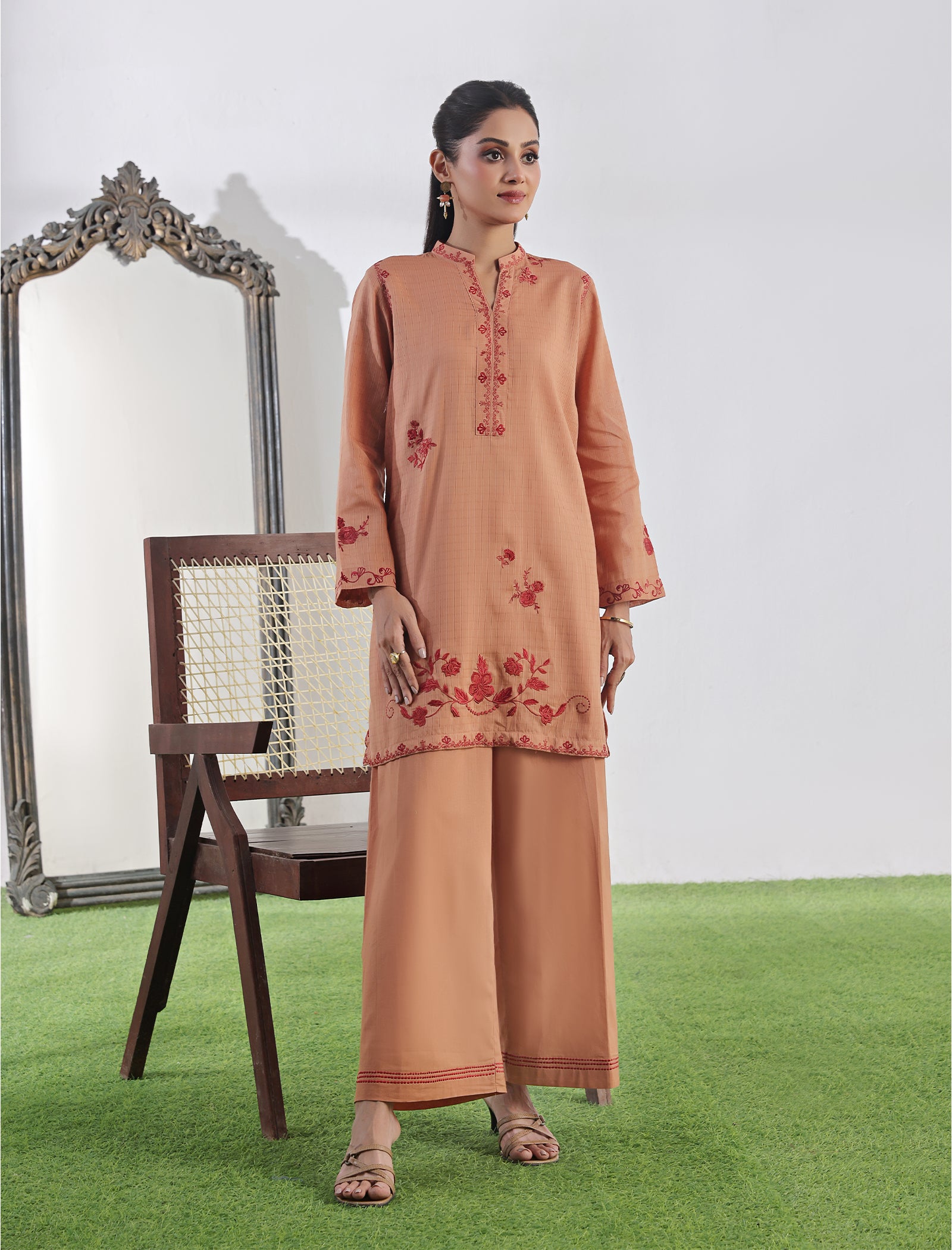 2 Pc Embroidered Coord Set Main image