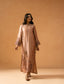Tea Pink Kaftaan - hand-embroidered sheesha silk kaftan, front